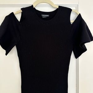 Club Monaco cut out black stretchy dress